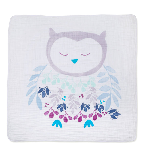 Aden and Anais Classic Dream Blanket Thistle - Owlish
