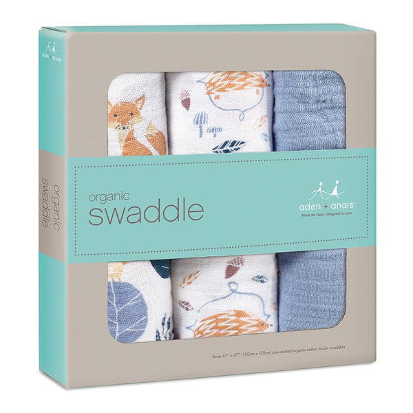 Aden and Anais Organic Swaddles Into the Woods