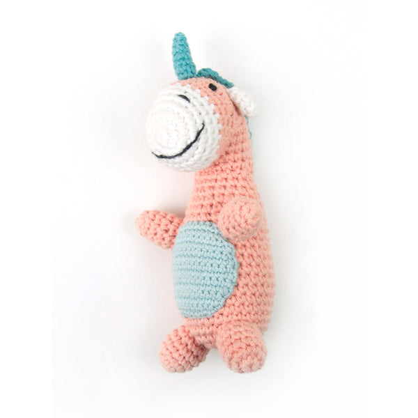Weegoamigo Handmade Crochet Rattles - Unique Unicorn