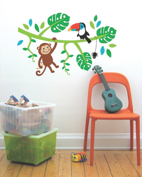 Speckled House Jungle Friends Wall Decal