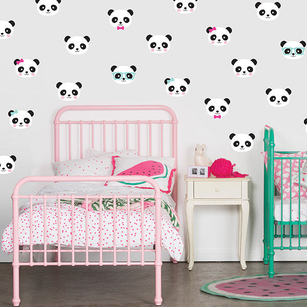 Speckled House Panda Love Wall Decal