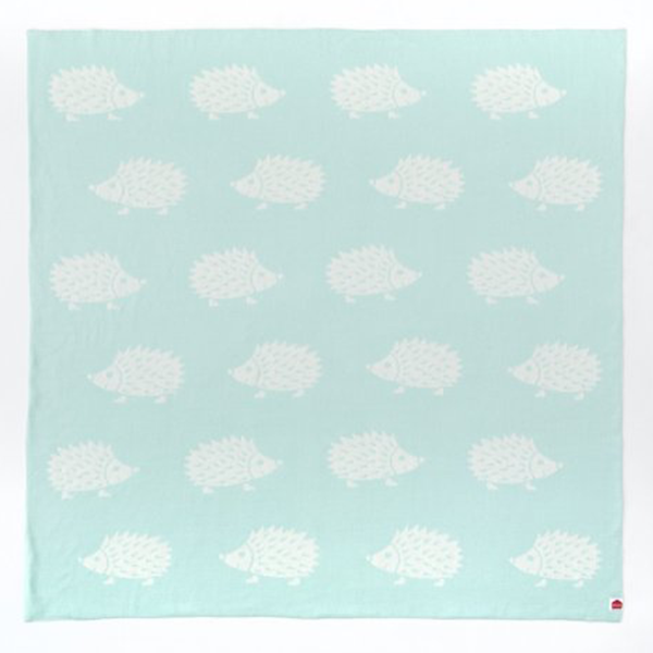 Speckled House Hedgehog Organic Cotton Blanket