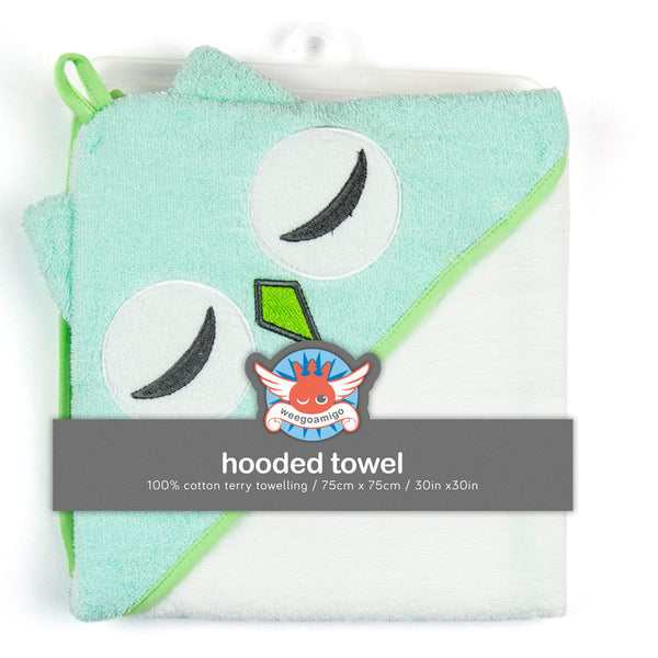 Weegoamigo Hooded Towel - Teal Owl